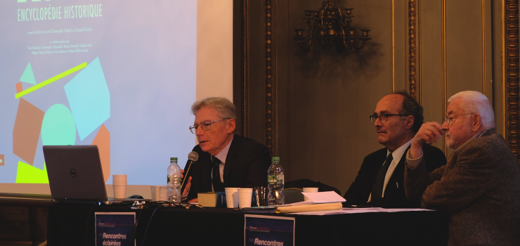 Christophe Charle, Didier Francfort et Daniel Roche aux Rencontres éclairées 2018